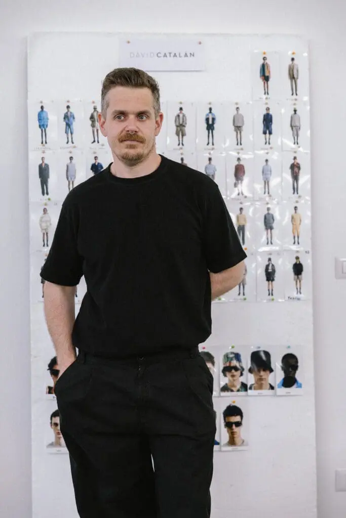 David Catalán backstage portrait at SS26 Problems