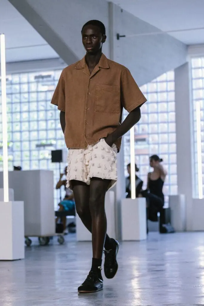 Knitwear inspired by manta alentejana SS26