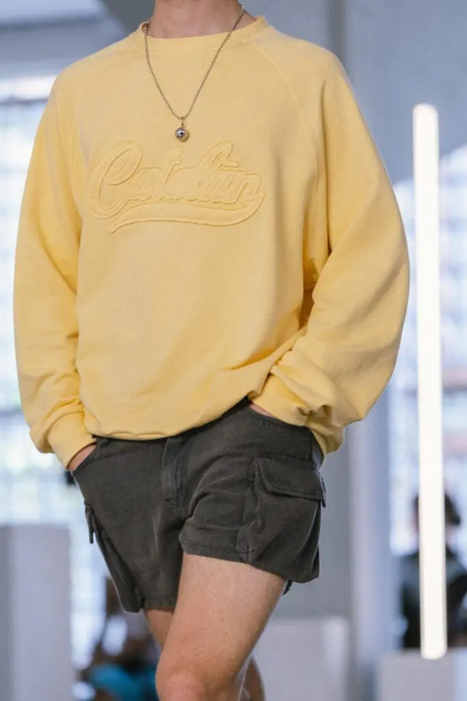 Metallic herding bells detail SS26 runway