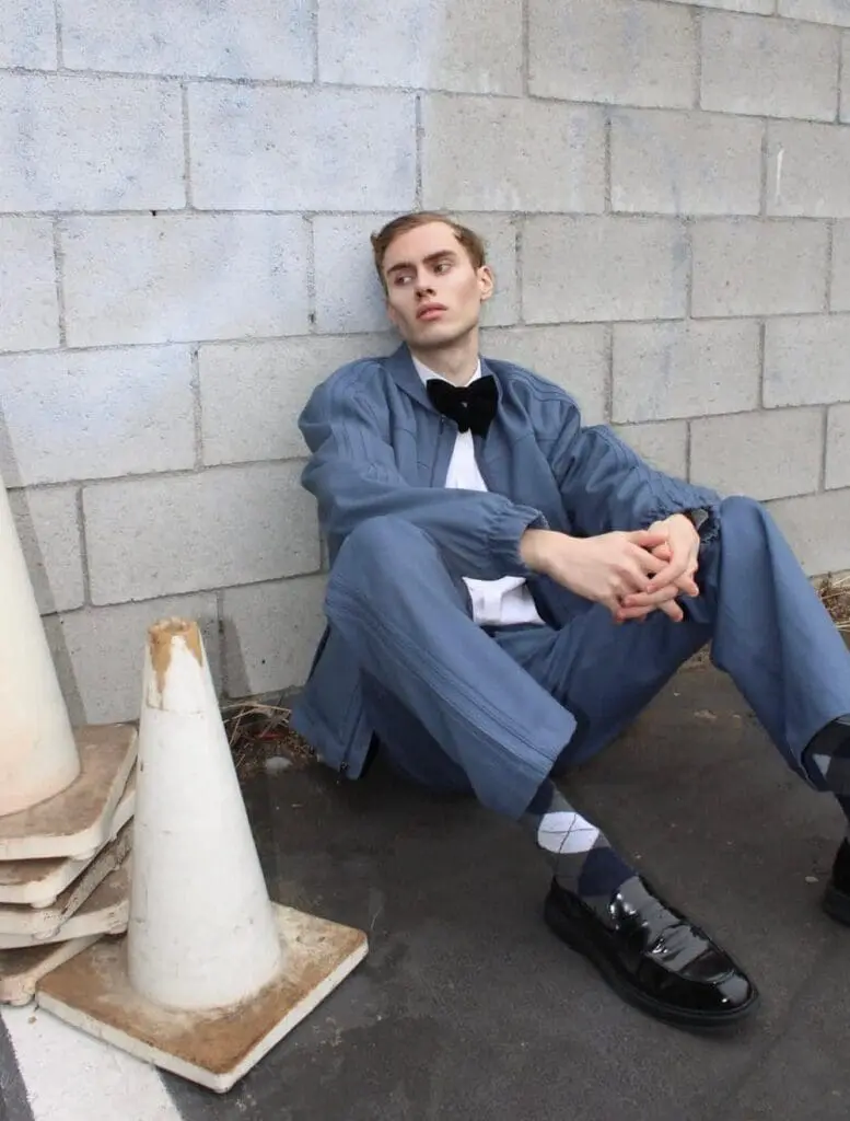 Elijah McKenzie-Jackson in editorial fashion portrait