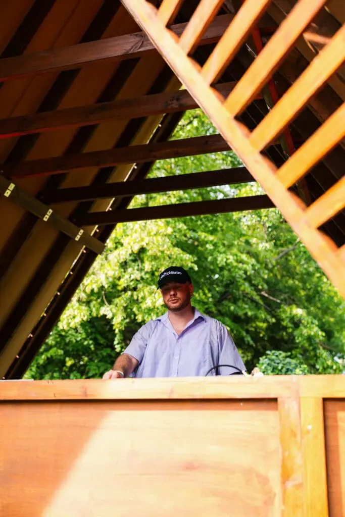 Crowd energizing during the performance at Krankbrother's Berlioz Presents