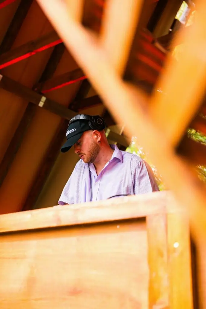 DJ Laurence Guy performing live at Krankbrother's Berlioz 2025