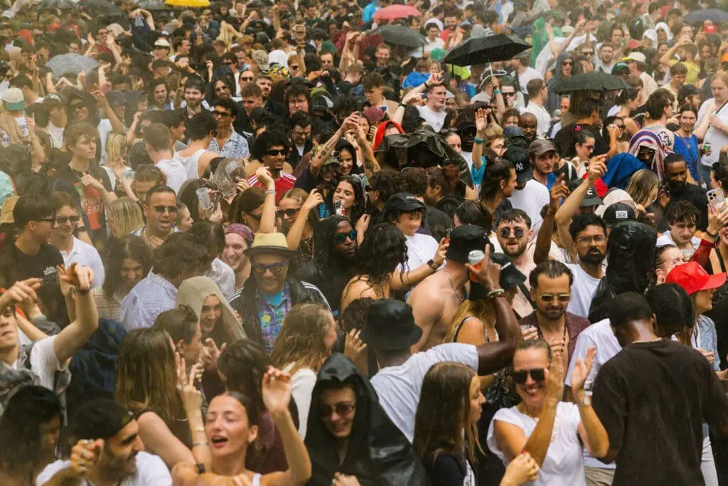 Festival-goers enjoying the vibe at Krankbrother's Berlioz Presents 2025