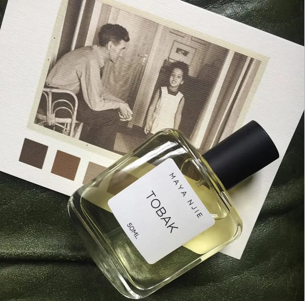 Bottle of Tobak placed on a nostalgic black and white photo