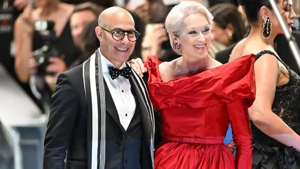 Meryl Streep and Stanley Tucci at Prada 2 event