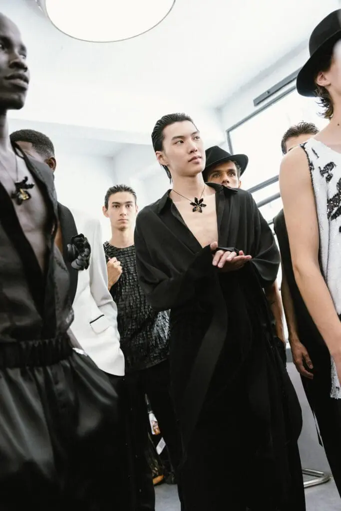 Japanese icon Raul on the runway at Miguel Vieira SS26