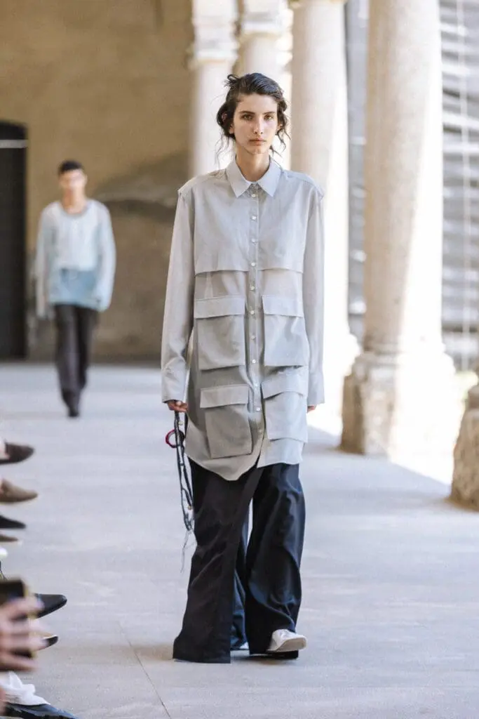 QASIMI SS26 minimalist white ensemble