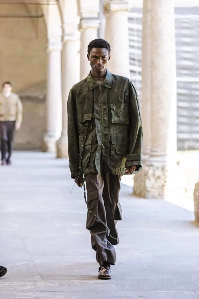 QASIMI SS26 pleated textile detail