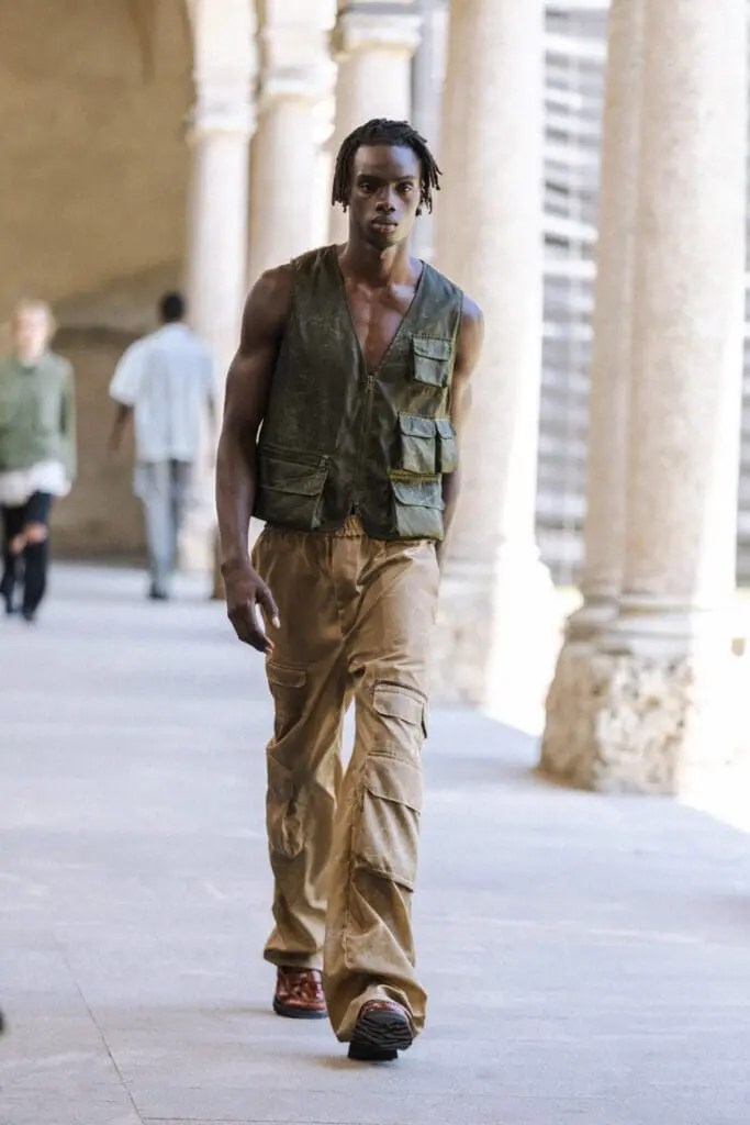 QASIMI SS26 runway ensemble at Milan Fashion Week