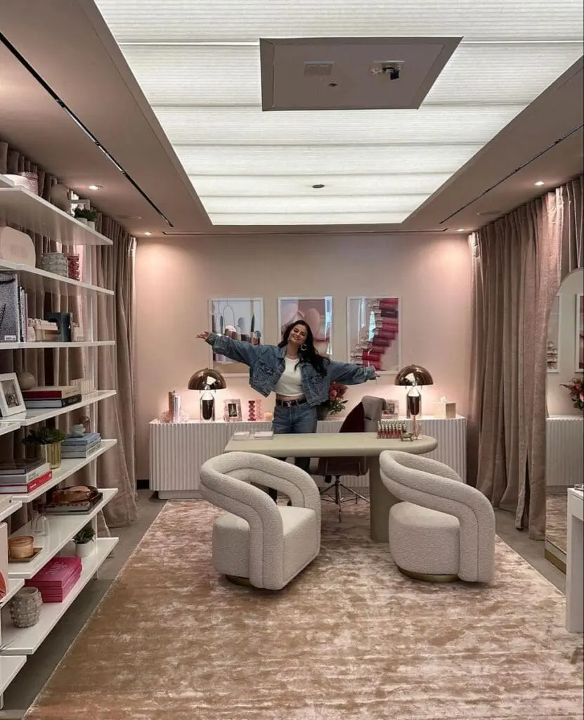 Rare Beauty office by Selena Gomez
