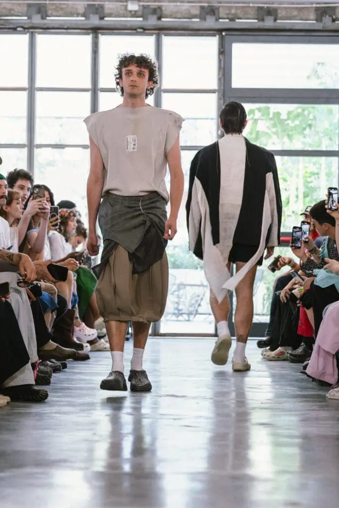 Layered punk look from Simon Cracker SS26