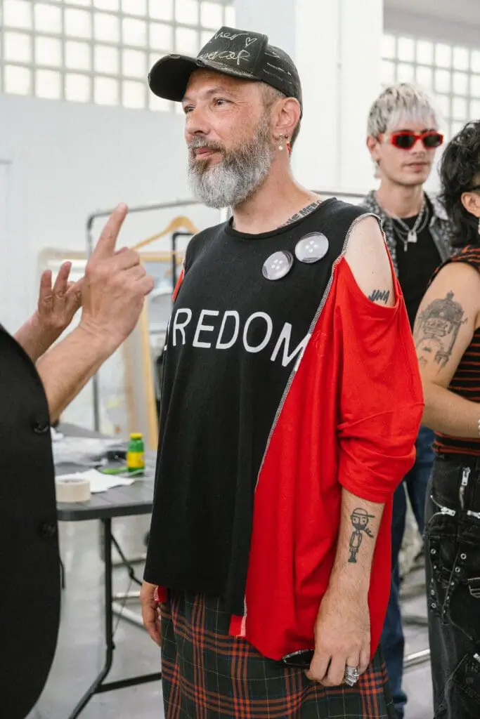 Punk minimalism look from Simon Cracker SS26