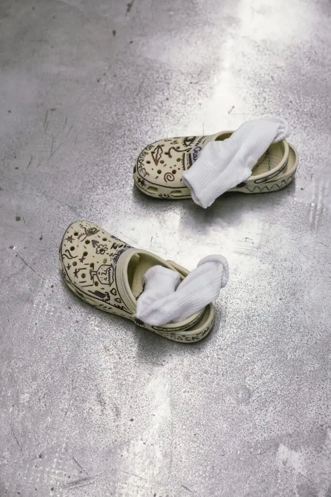 Fragmented styling from Simon Cracker SS26 Milan runway