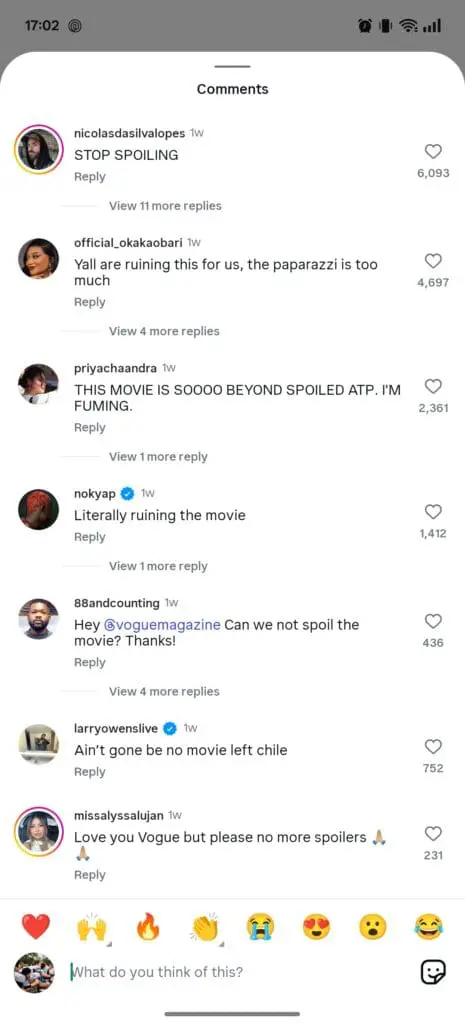 Prada 2 leaks spark outrage in comment sections