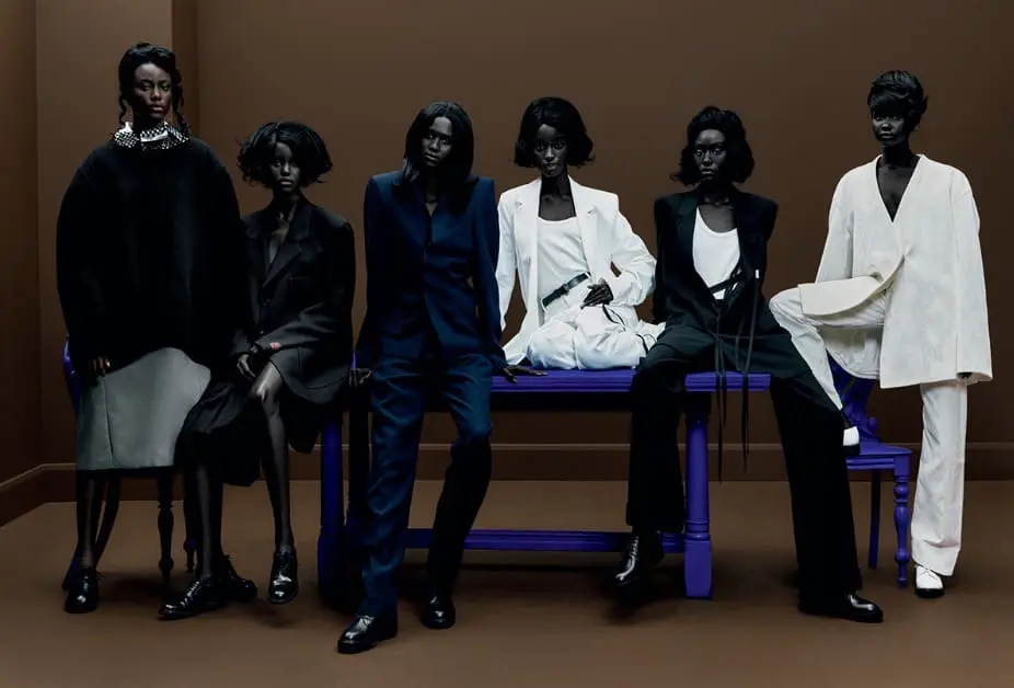 British Vogue cover featuring Black models