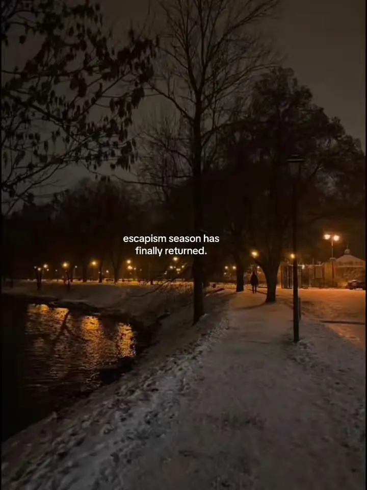 Escapism season winter TikTok trend