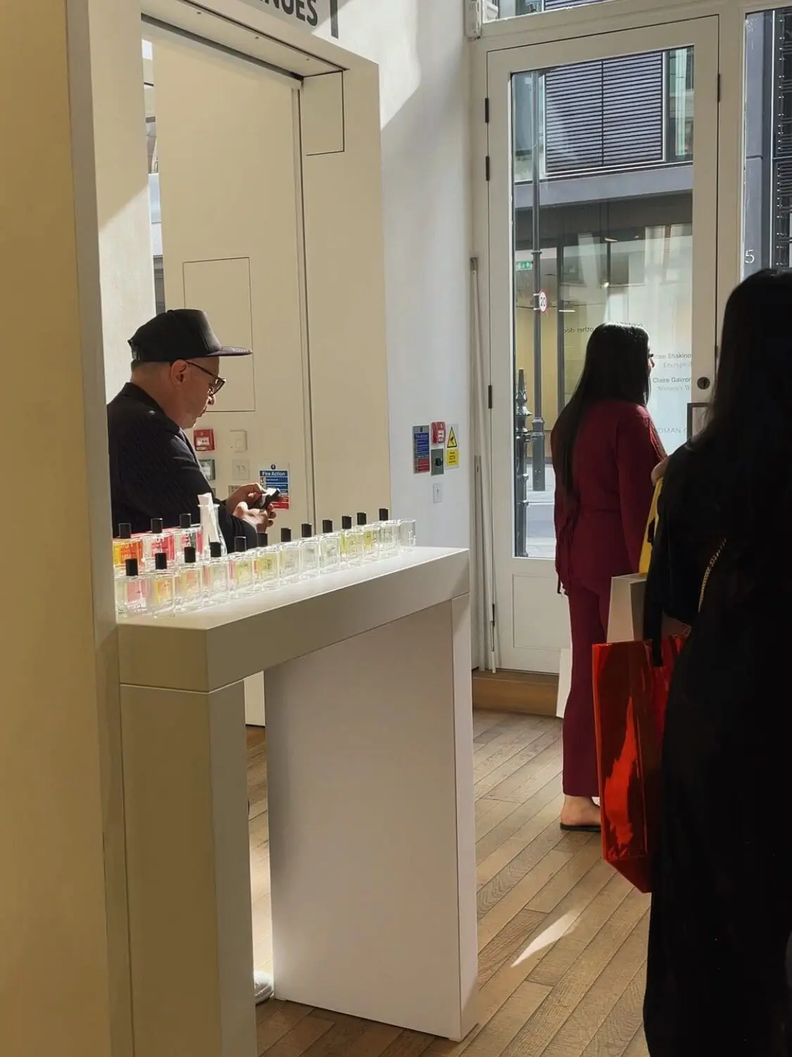 Perfume exhibition entrance The Show Continues