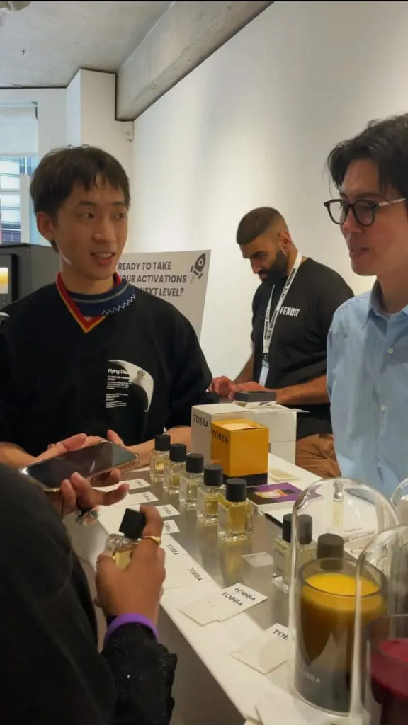 Tobba perfume founders at Niche Show London