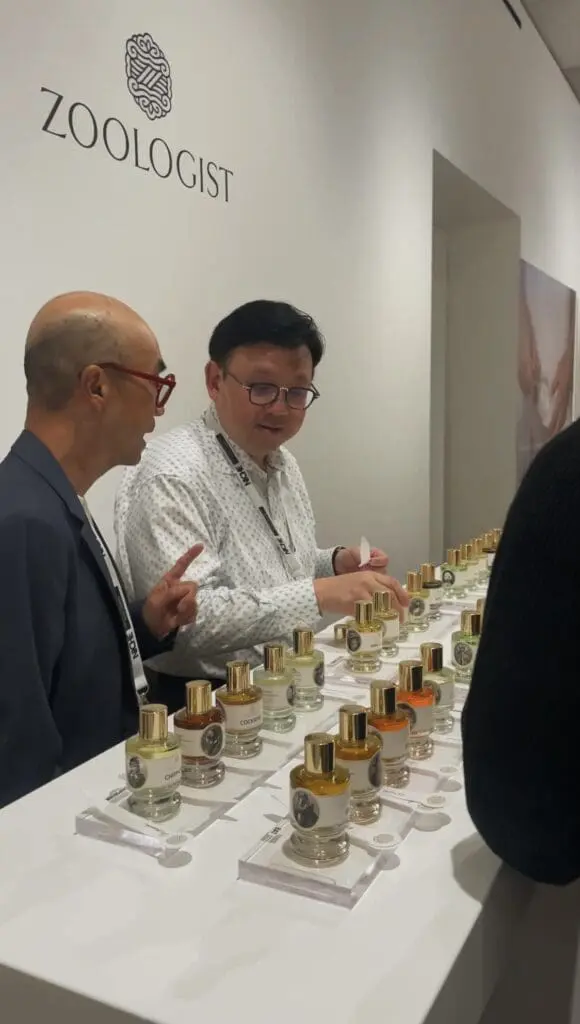 Zoologist perfume stand at Niche Show London 2025