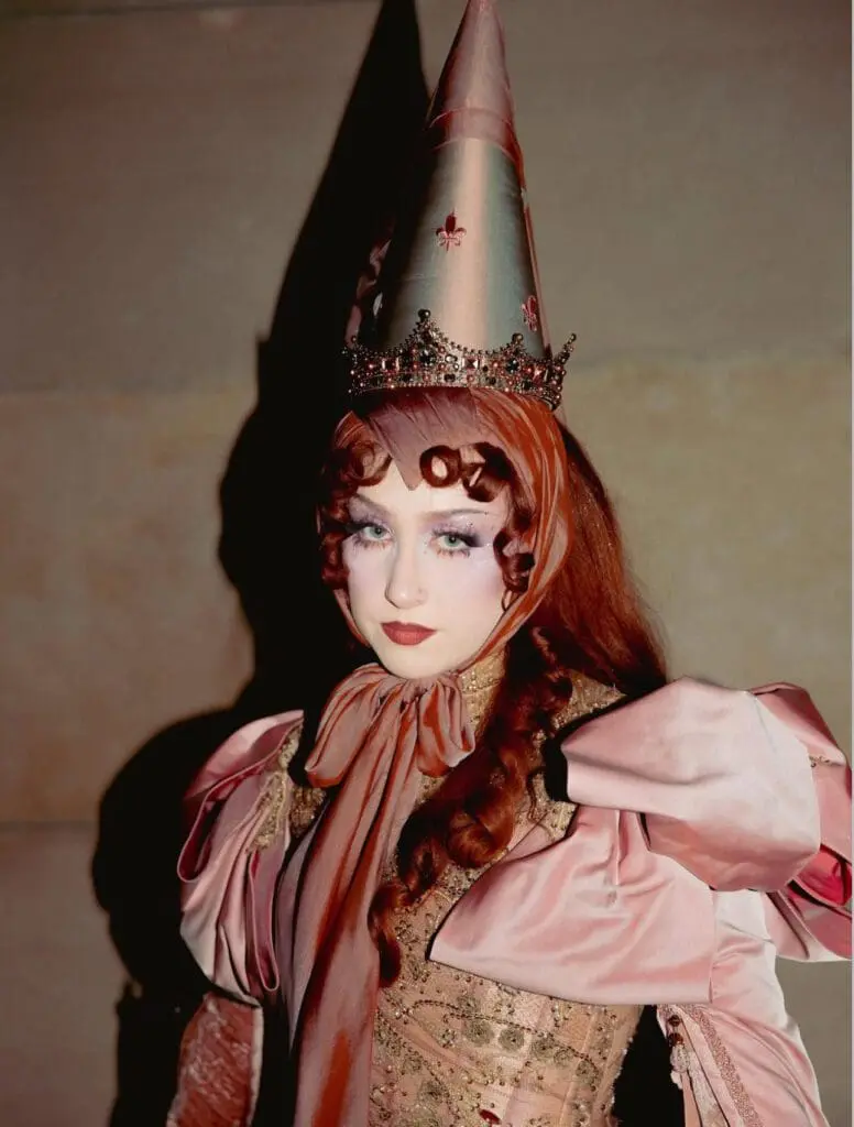 chappell roan in pink princess-inspired costume