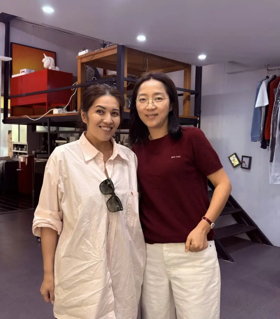 Joohee Nam with HYGY writer Maggie Arandela-Romano in Seoul