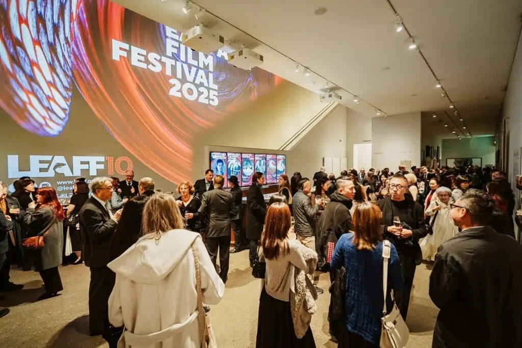reception crowd at National Portrait Gallery during LEAFF