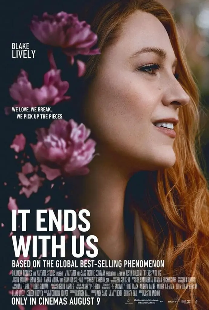 official film poster for It Ends With Us adaptation