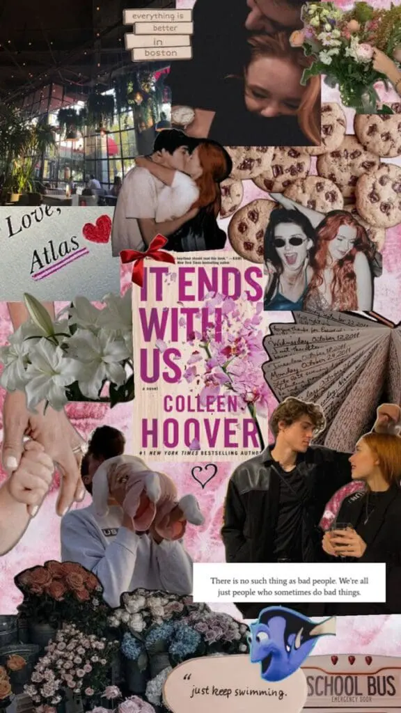 aesthetic collage inspired by It Ends With Us