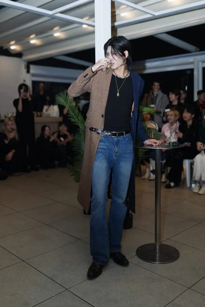 Casual streetwear denim styled on the runway