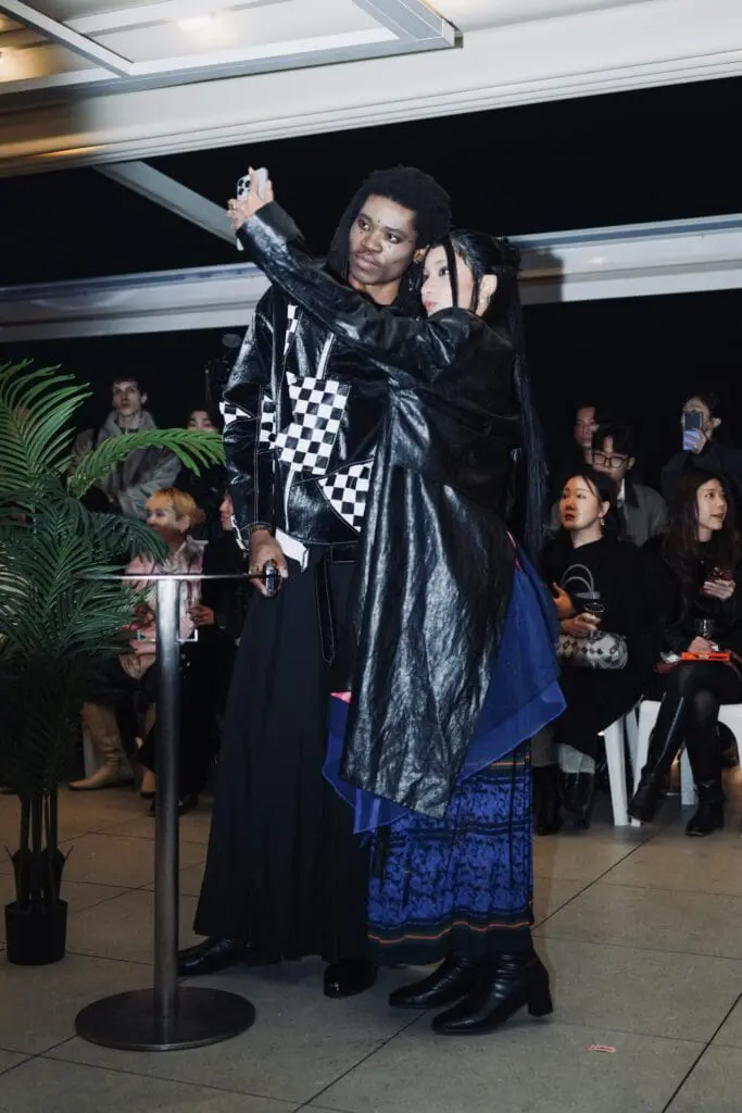 Runway performance with microphone at YONGDAE