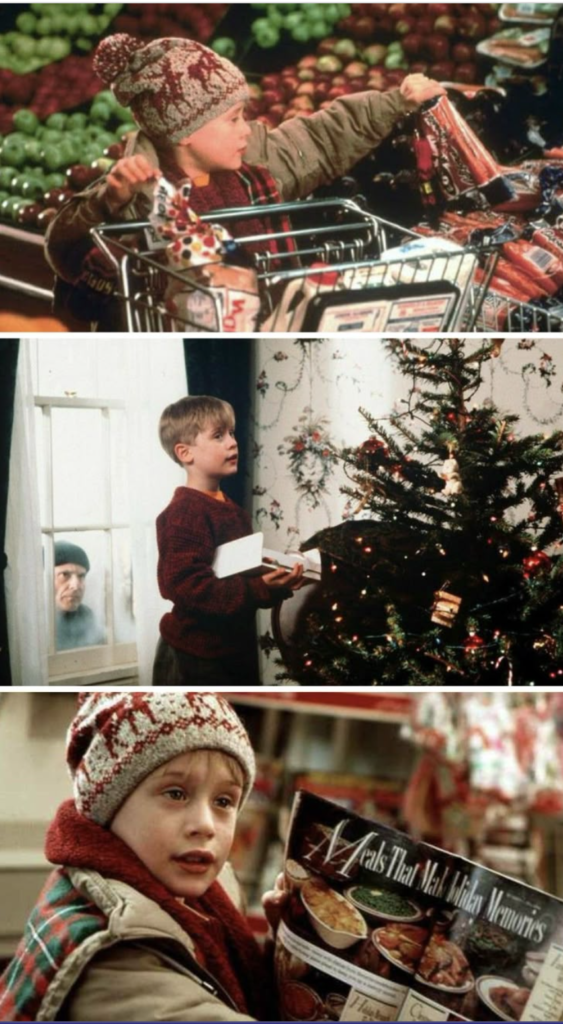 Home Alone scene collage classic holiday movie moments