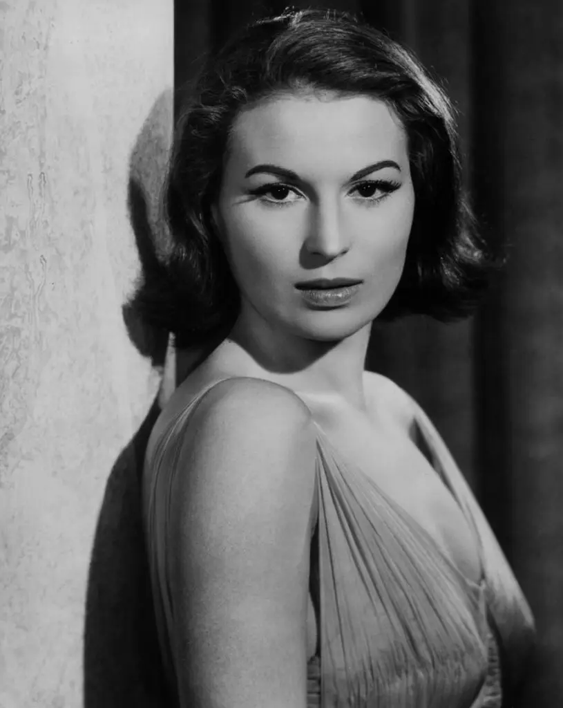 1950s cinema portrait vintage draped gown classic glamour