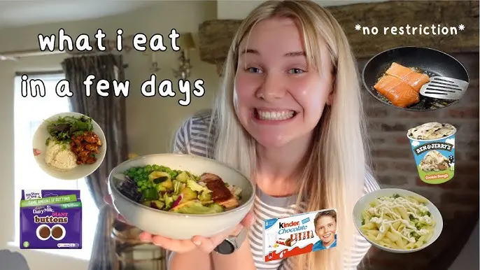 What I eat in a few days no restriction thumbnail